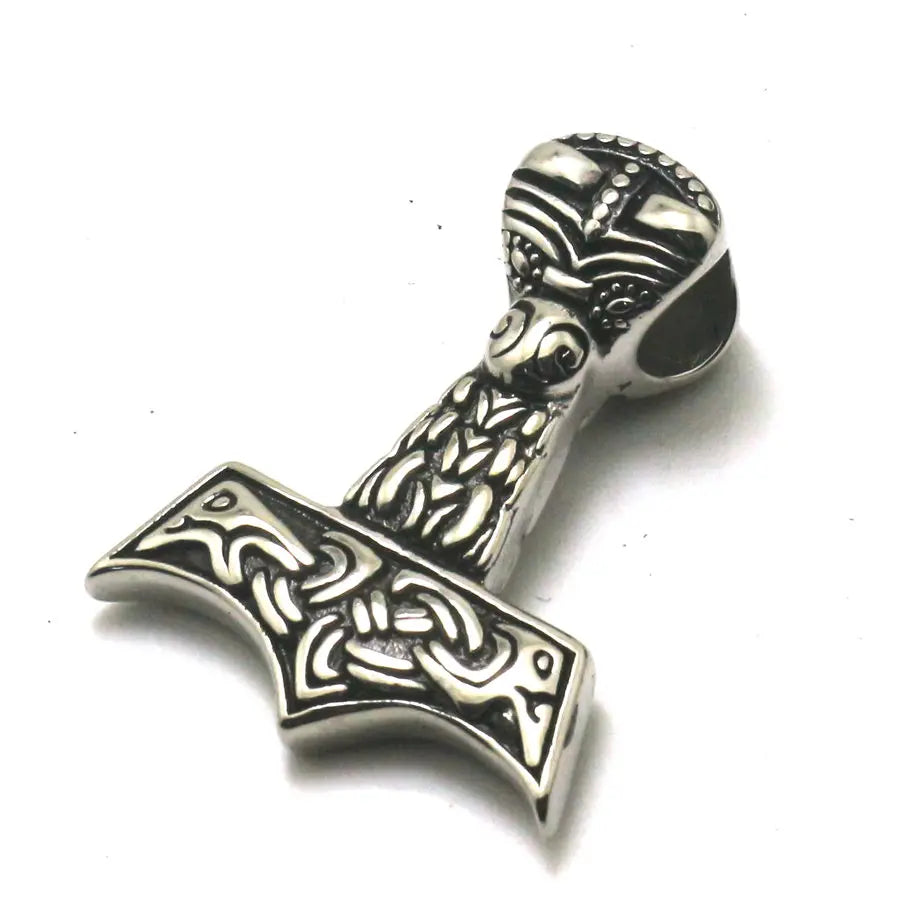 Boy 316L Stainless Steel Mini Thor's Hammer Pendant
