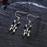 Boy Girl Balloon Drop Earrings 925 Sterling Silver Zircon Earrings