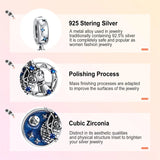 Boy & Moon Zircon Charm Silver Plated Wedding Party Bracelet Jewelry