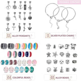 DIY Colorful Beads Alloy Bracelet Set Earring Kit