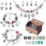 DIY Colorful Beads Alloy Bracelet Set Earring Kit