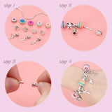 DIY Colorful Beads Alloy Bracelet Set Earring Kit