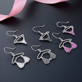 Bra Drop Earrings 925 Sterling Silver