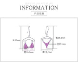 Bra Drop Earrings 925 Sterling Silver