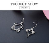 Bra Drop Earrings 925 Sterling Silver