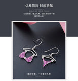 Bra Drop Earrings 925 Sterling Silver