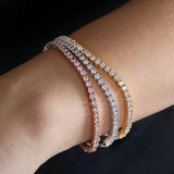 Gold Link Bracelet with Heart Charm