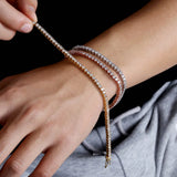 Gold Link Bracelet with Heart Charm