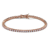 Gold Link Bracelet with Heart Charm