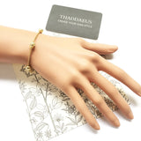 5 Skulls 925 Sterling Silver Bracelet Summer Link Chain