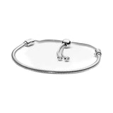 925 Sterling Silver Adjustable Bracelet for Charm Pendants