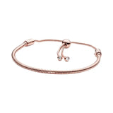 925 Sterling Silver Adjustable Bracelet for Charm Pendants