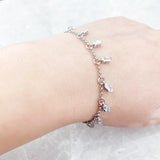 Bracelet Angular Stones With Baguette Cut 925 Sterling Silver Jewelry