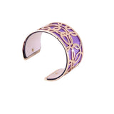 Flower Leather Cuff Bracelet for Women - Bigoux