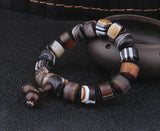 Old Agate Bead Bracelet Men's Silk