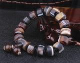 Old Agate Bead Bracelet Men's Silk