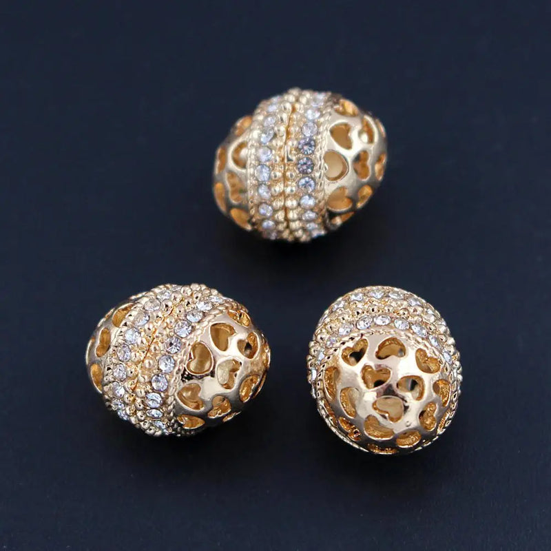 Egg Shape Spacer Beads for Jewelry Making