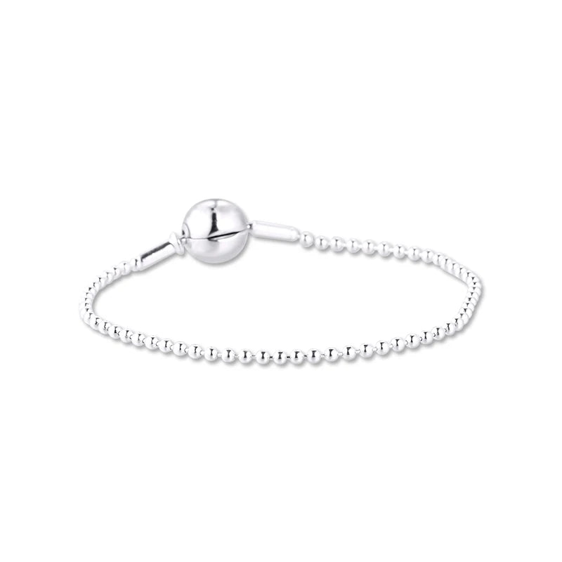 Beaded Essence Bracelets for Women Men 925 Sterling Silver Jewelry