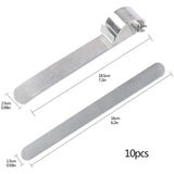 Stainless Steel DIY Bracelet Bending Bar Kit, Engraving Blanks