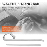 Stainless Steel DIY Bangle Cuff Kit, 10 Pcs Metal Engraving Bracelet Blanks