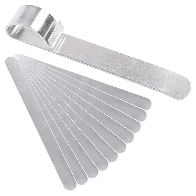 Stainless Steel DIY Bracelet Bending Bar Kit, Engraving Blanks