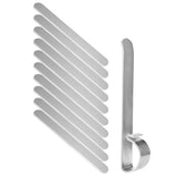 Stainless Steel DIY Bangle Cuff Kit, 10 Pcs Metal Engraving Bracelet Blanks