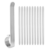 Stainless Steel DIY Bangle Cuff Kit, 10 Pcs Metal Engraving Bracelet Blanks