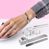 Bracelet Bending Bar Kit with 3 Pcs Stainless Steel Bracelet Blank