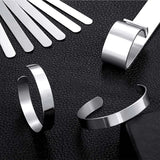 Bracelet Bending Kit with 3 Pcs Steel Blanks - Tool for Metal Stamping Bracelets