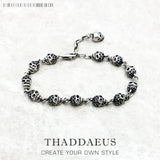 Skull Stone Bracelet Punk Jewelry Chain Gift Men Women