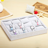 Bracelet Box Earring Tray 12 Grid with Pillow Jewelry Holder