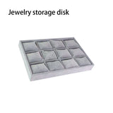 Bracelet Box Earring Tray 12 Grid with Pillow Jewelry Holder