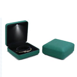 LED Light Bracelet Box Wedding Pendant Jewelry Gift Display