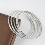Silver Plated Belly Dance Bangle Indian Ethnic Jewelry