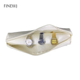 Bracelet Display Holder Bar Bangle Watch Storage Bag Case PU Leather