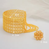 Dubai Tassels Cuff Bracelet&Ring Set African Bracelet For Women