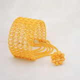 Dubai Tassels Cuff Bracelet&Ring Set African Bracelet For Women