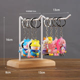 Bracelet Earring Display Holder with Wood Base