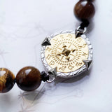 Tiger Eye Elements of Nature Bracelet in 925 Silver