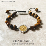 Tiger Eye Elements of Nature Bracelet in 925 Silver