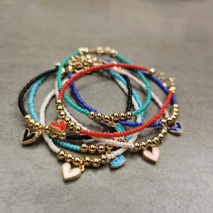 Enamel Love Bracelet Feminine Temperament INS Tide Autumn Style