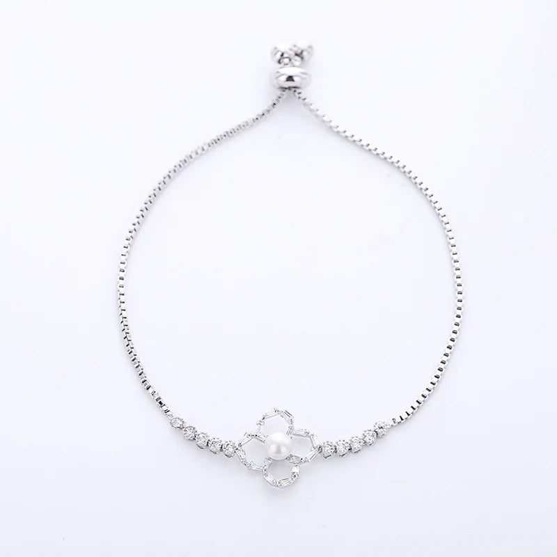 Adjustable Cubic Zircon Bracelet for Women