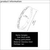 Colorful Enamel Bracelet Ethnic Stainless Steel Bangle