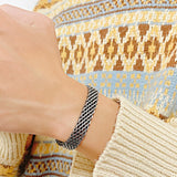 Men's Snake Chain Link Bracelet Stainless Steel Ball Chain