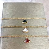 925 Silver Natural Stone Skirt Charm Bracelet for Women