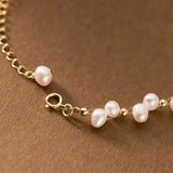 Silver 925 Plated Bracelet for Women with Ukraine Coloring Pearl - Y2K Accessory