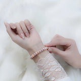 Freshwater Pearl Handwork Bracelet Colorful 6-7mm Party Charm Bangle