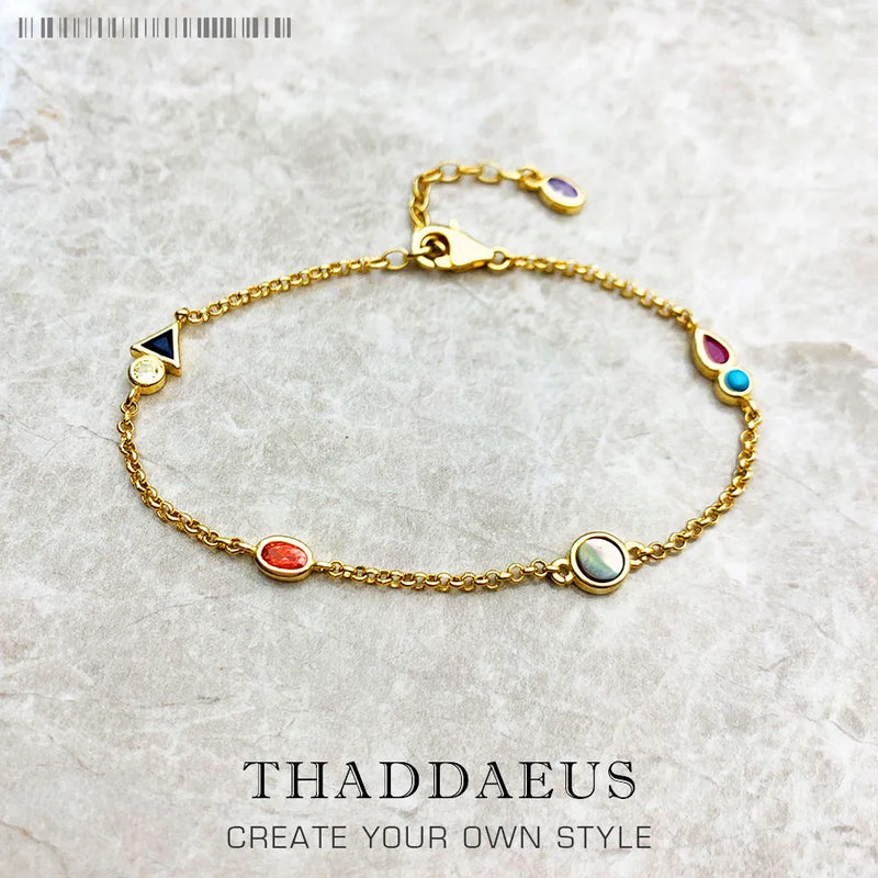 925 Silver Bohemia Happiness Bracelet, Playful Gift Women