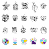 DIY Bracelet Kit for Women, Metal Charms Set, Macroporous Beads Hand String
