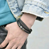 Multilayer Leather Bracelet for Men